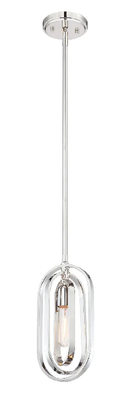 Crystal Ceiling Lights with High - Quality Swarovski CrystalsCrystal Ceiling Lights with High - Quality Swarovski CrystalsDesigners Fountain Kenzo 93130-PN Pendant Light - Polished Nickel