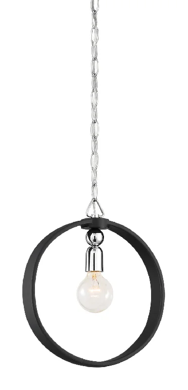 Gothic Ceiling Lights with Dark Metalwork and Pointed ArchesGothic Ceiling Lights with Dark Metalwork and Pointed ArchesDesigners Fountain Huxton 93431-BK Pendant Light - Black