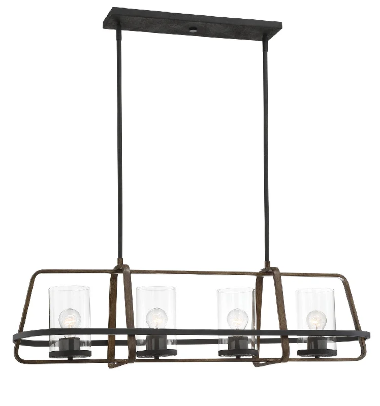 Scandinavian Style Ceiling Lights with Light Wood AccentsScandinavian Style Ceiling Lights with Light Wood AccentsDesigners Fountain Ryder 93538-FB Pendant Light - Forged Black