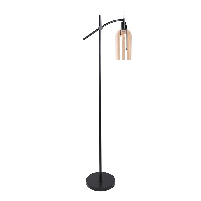 Oiled Bronze/Champagne Glass