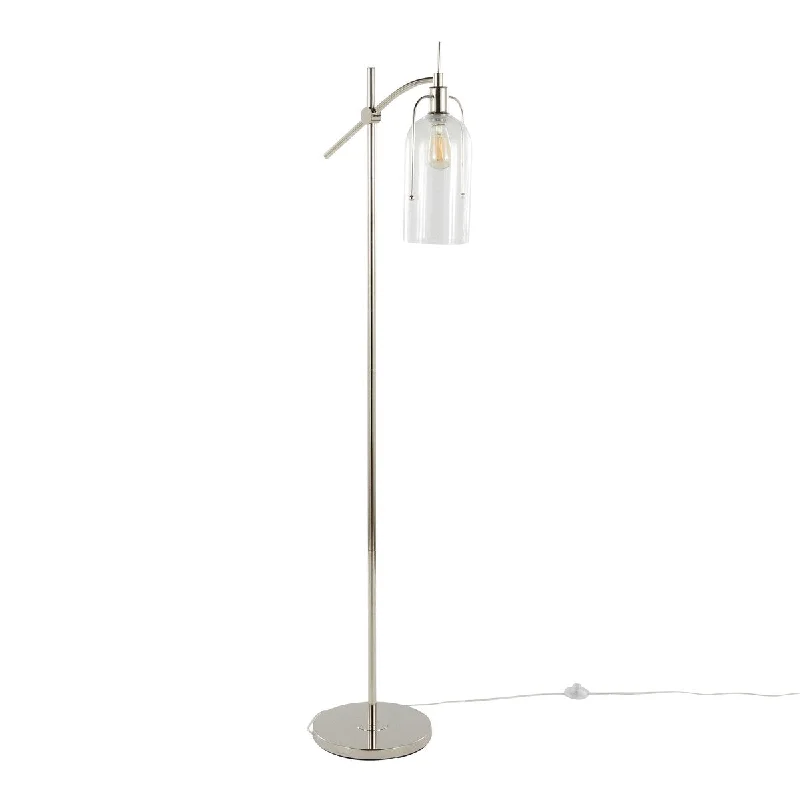Polished Nickel/Clear Seeded Glass