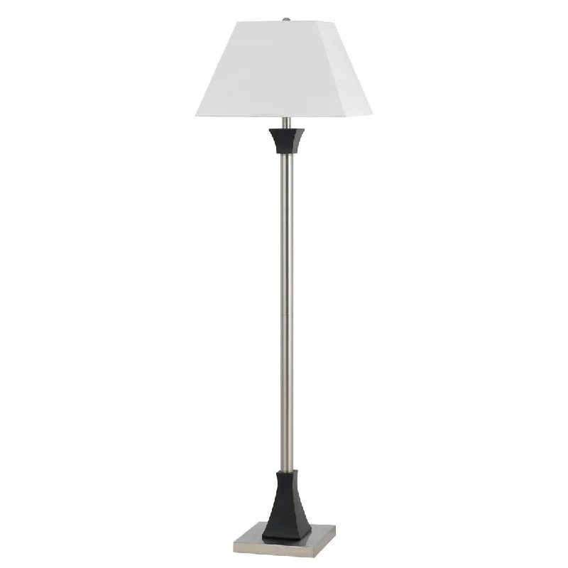 Victorian Style Floor Lamp for Traditional and Elegant InteriorsVictorian Style Floor Lamp for Traditional and Elegant InteriorsMetal Body Floor Lamp with Rectangular Tapered Shade, White and Silver Victorian Style Floor Lamp for Traditional and Elegant InteriorsVictorian Style Floor Lamp for Traditional and Elegant InteriorsMetal Body Floor Lamp with Rectangular Tapered Shade, White and Silver