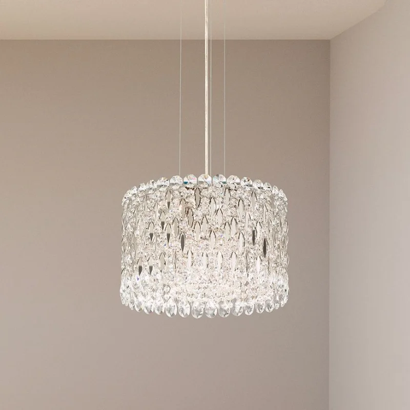 Crystal Ceiling Lights with High - Quality Swarovski CrystalsCrystal Ceiling Lights with High - Quality Swarovski CrystalsSchonbek RS8345 Sarella 8-lt 16" Pendant