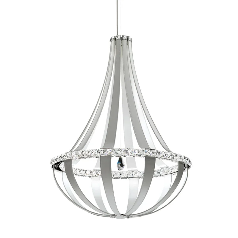 Art Deco Ceiling Lights with Geometric Patterns and Metallic FinishesArt Deco Ceiling Lights with Geometric Patterns and Metallic FinishesSchonbek SCE130D Crystal Empire 20-lt 34" LED Pendant