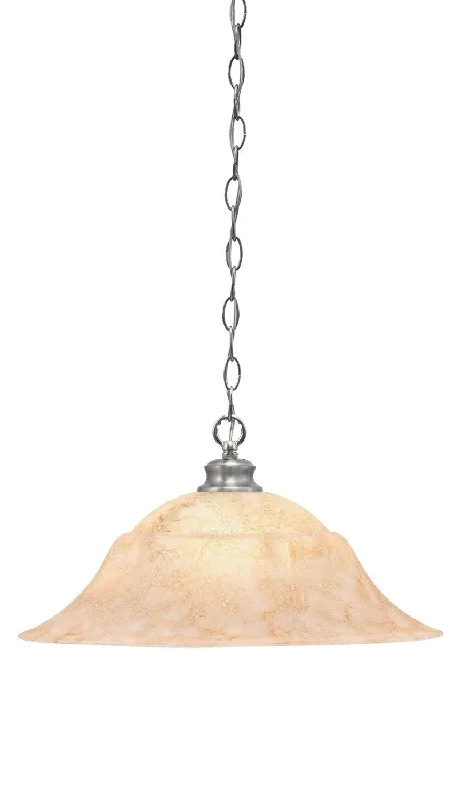 Art Nouveau Ceiling Lights with Organic, Flowing ShapesArt Nouveau Ceiling Lights with Organic, Flowing ShapesToltec Chain 92-BN-53818 Pendant Light - Brushed Nickel