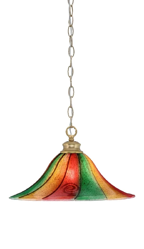 Mediterranean - Style Ceiling Lights with Terra - Cotta and Ceramic DetailsMediterranean - Style Ceiling Lights with Terra - Cotta and Ceramic DetailsToltec Chain 92-NAB-767 Pendant Light - New Age Brass