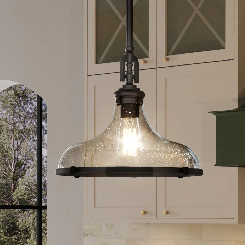 Art Nouveau Ceiling Lights with Organic, Flowing ShapesArt Nouveau Ceiling Lights with Organic, Flowing ShapesUEX2511 New Traditional Pendant 13''H x 15''W, Oil Rubbed Bronze Finish, Vail Collection