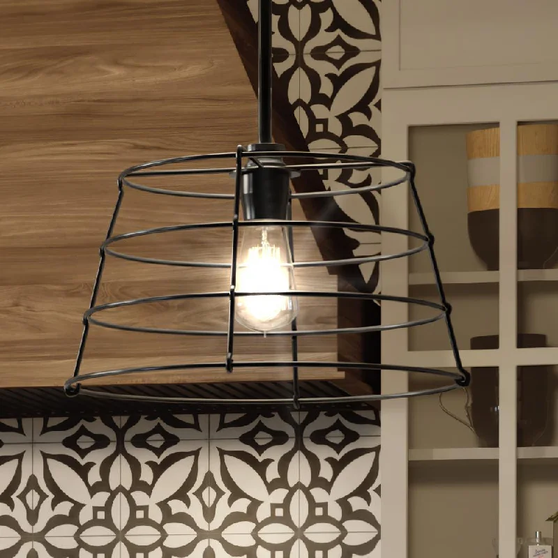 Moroccan Ceiling Lights with Colorful Stained Glass and Geometric CarvingsMoroccan Ceiling Lights with Colorful Stained Glass and Geometric CarvingsUHP3431 Urban Loft Pendant Light, 10.875"H x 16.375"W, Midnight Black Finish, Franklin Collection