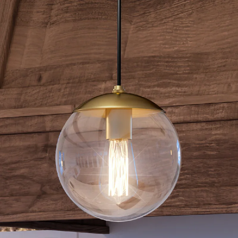 Metal Ceiling Lights in Brass, Copper, Stainless Steel, and IronMetal Ceiling Lights in Brass, Copper, Stainless Steel, and IronUHP4017 Minimalist Pendant 12.5''H x 12''W, Brushed Bronze Finish, Canton Collection