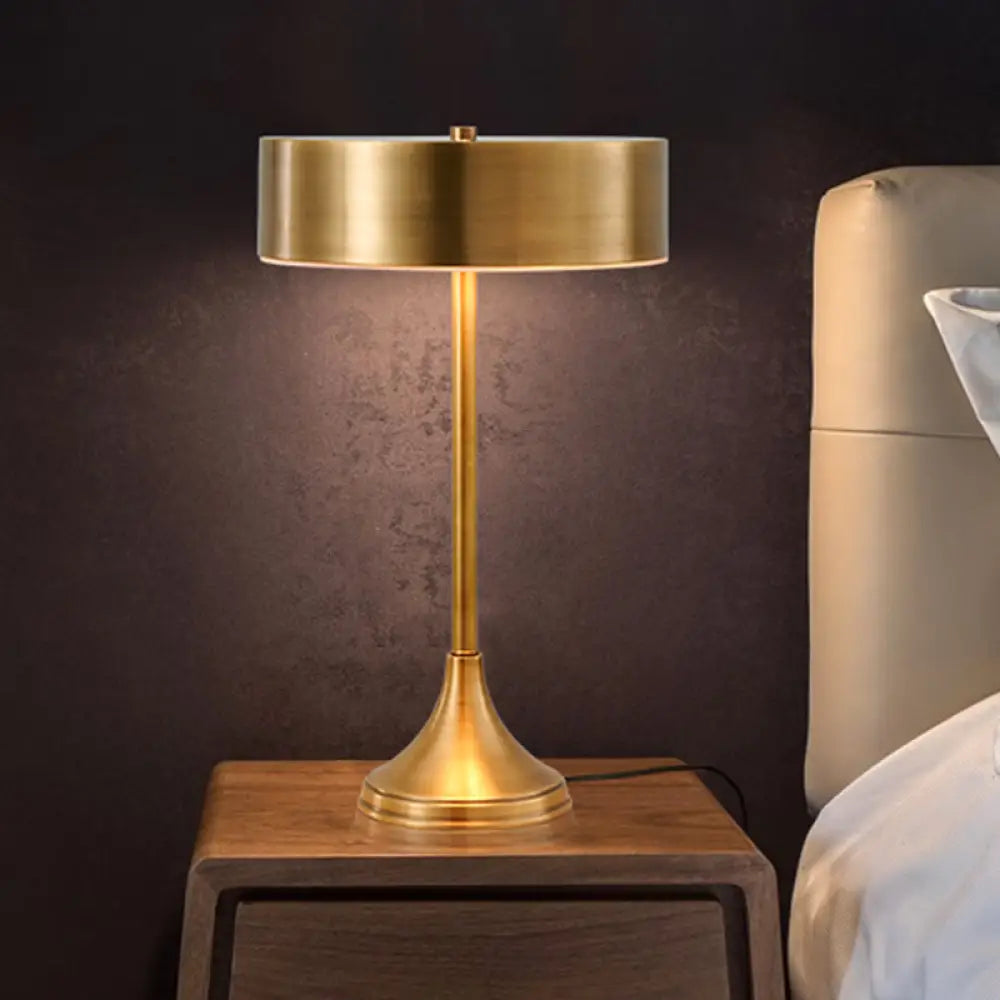 mid century modern table lamps with iconic designs for a stylish studymid century modern table lamps with iconic designs for a stylish studyLaëtitia - Metallic Table Light Colonial Brass Finish Bedside Lighting
