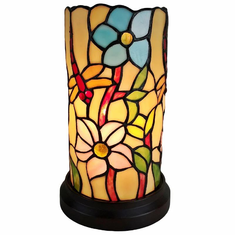 crystal table lamps with dazzling prisms for a glamorous effectcrystal table lamps with dazzling prisms for a glamorous effect11" Tiffany Style Red Dragonfly Accent Table Lamp By Homeroots