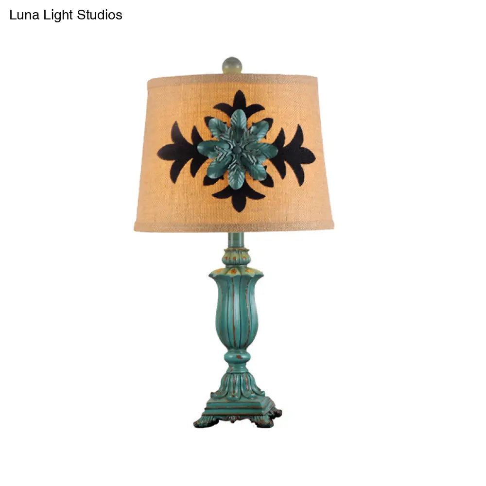 mid century modern table lamps with iconic designs for a stylish studymid century modern table lamps with iconic designs for a stylish studyVintage Style Barrel Shaped Desk Lamp - 21"/30" H, Blue Fabric, 1 Bulb - Perfect for Guest Room