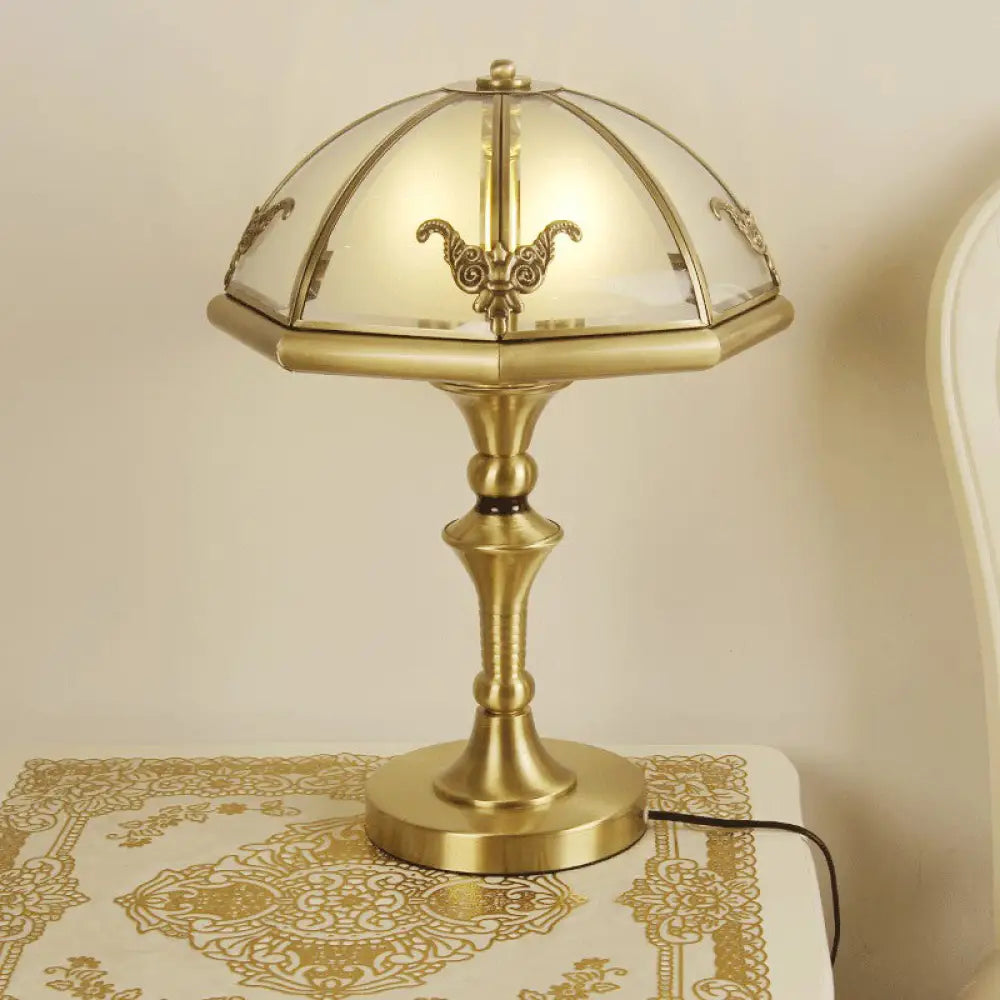 coastal style table lamps with nautical elements for beach housescoastal style table lamps with nautical elements for beach housesColonial Style Brass Cap Shaped Frosted Glass Table Lamp with 3 Bulbs - Perfect for Bedroom Night Light