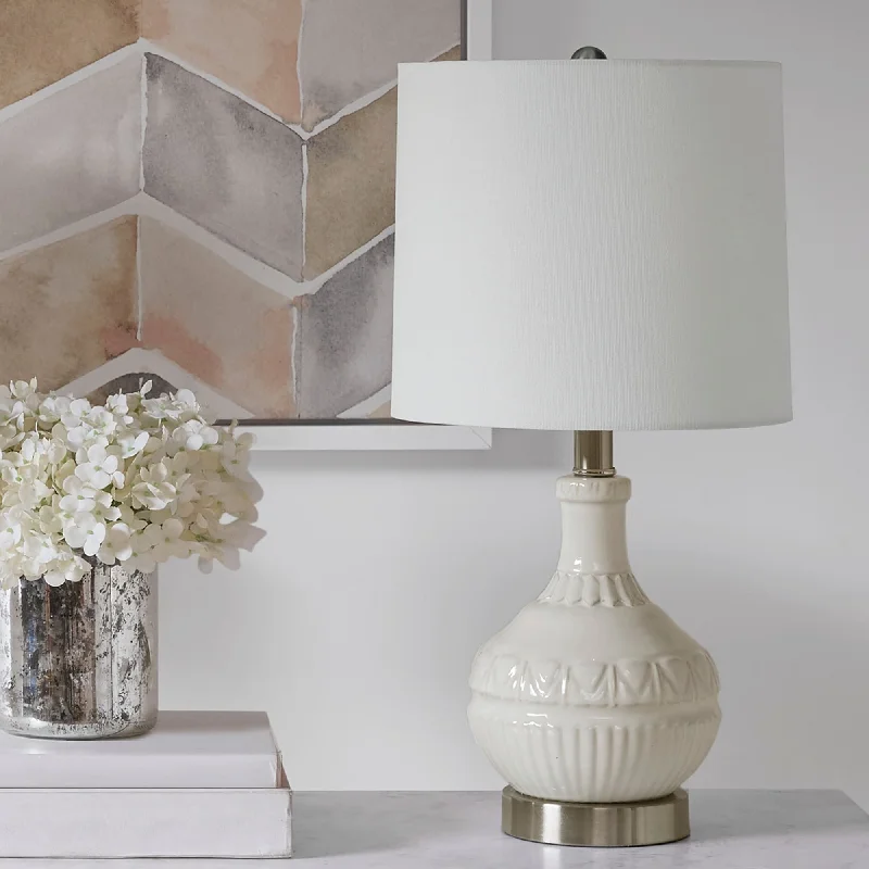 industrial style table lamps with exposed bulbs for loft apartmentsindustrial style table lamps with exposed bulbs for loft apartments510 Design Gypsy White Embossed Boho Table Lamp
