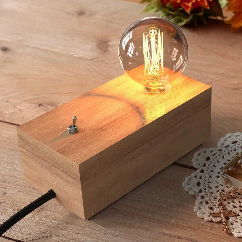 gothic style table lamps with dark finishes for a mysterious lookgothic style table lamps with dark finishes for a mysterious lookEdison Industrial Style Natural Solid Wood Table light with E27 Lamp base