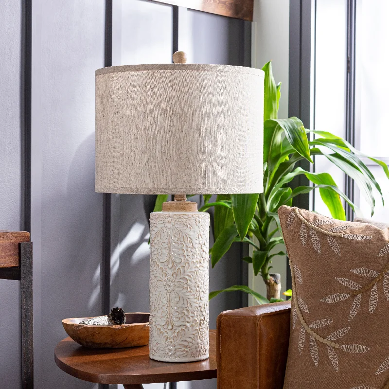 gothic style table lamps with dark finishes for a mysterious lookgothic style table lamps with dark finishes for a mysterious lookArtistic Weavers Cura Off-white Glazed Ceramic Table Lamp