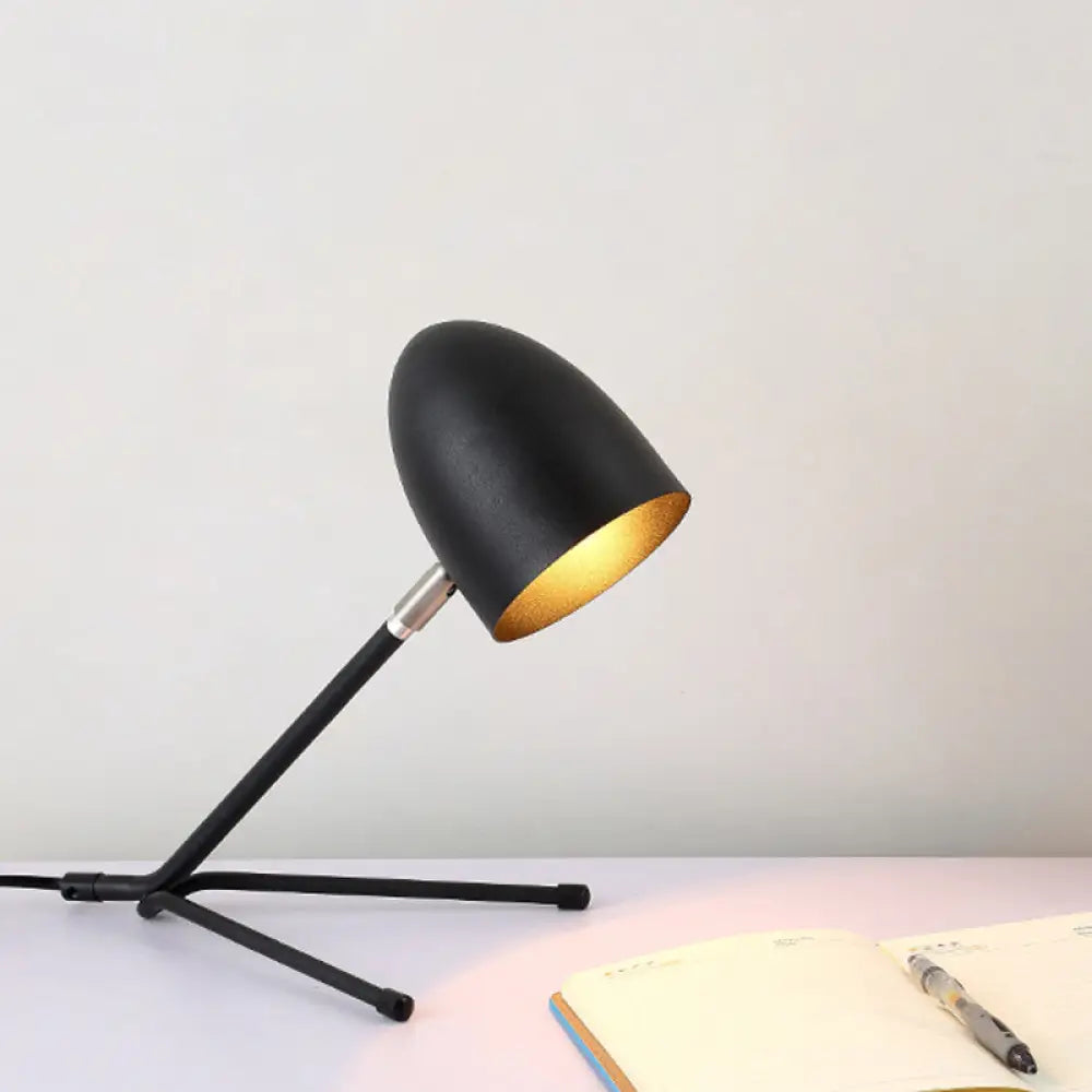 modern minimalist table lamps for contemporary living roomsmodern minimalist table lamps for contemporary living roomsMia - Rotatable Bullet Head Rotatable Task Lighting Nordic Metal Single Silver Grey/Black Desk Lamp with Oblique Design
