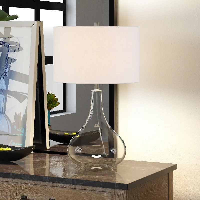 modern minimalist table lamps for contemporary living roomsmodern minimalist table lamps for contemporary living roomsCarson Carrington Sagmyra Clear Glass Table Lamp