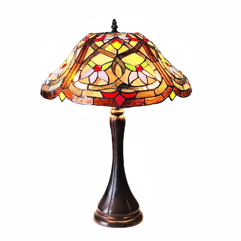 crystal table lamps with dazzling prisms for a glamorous effectcrystal table lamps with dazzling prisms for a glamorous effectChloe Lighting CH1T579AV16-TL2 Yasmin Victorian Stained Glass Table Lamp 22" Height