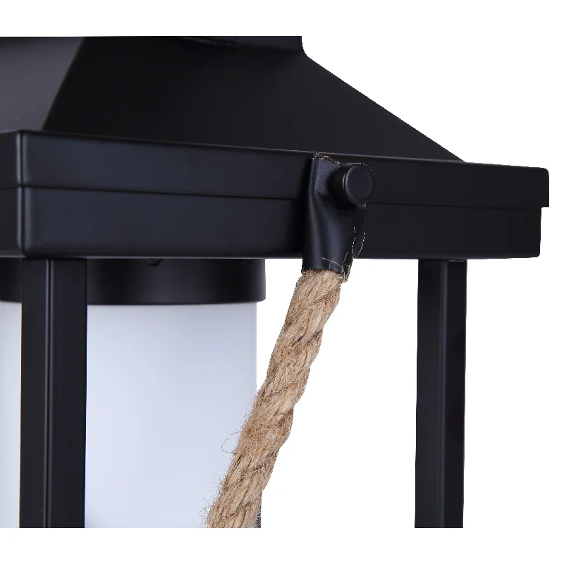 metal table lamps with a matte black finish for a sleek appearancemetal table lamps with a matte black finish for a sleek appearanceCollie 1 Light Table Lamp with Matte Black and Rope Finish and White Shade