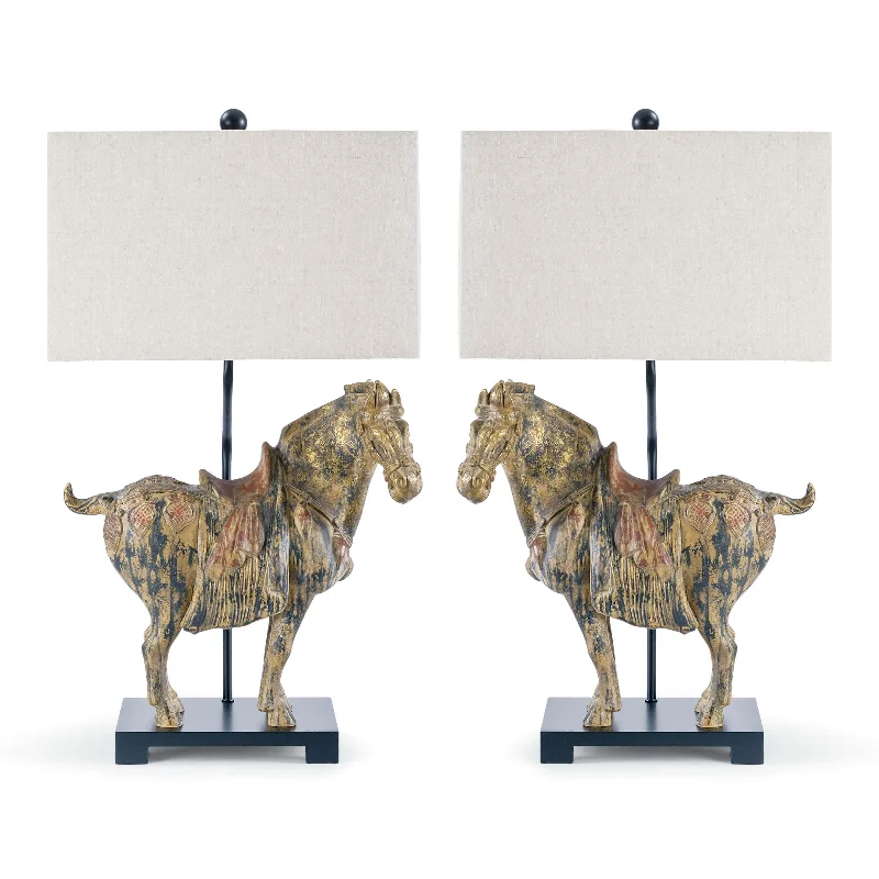 glass table lamps with a frosted surface for soft light diffusionglass table lamps with a frosted surface for soft light diffusionSouthern Living Dynasty Horse Table Lamps Pair By Regina Andrew