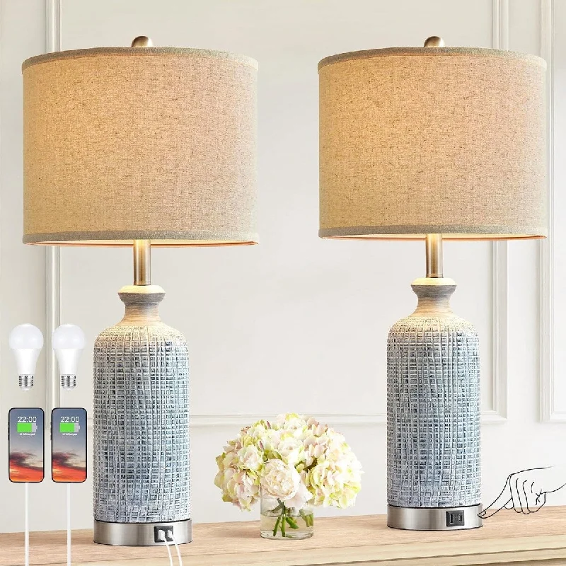 victorian style table lamps with ornate details for traditional homesvictorian style table lamps with ornate details for traditional homesFarmhouse Table Lamps Set of 2, 3 Way Dimmable