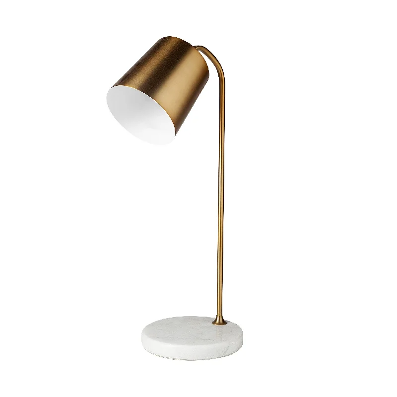 mid century modern table lamps with iconic designs for a stylish studymid century modern table lamps with iconic designs for a stylish studyGold Metallic Desk or Table Lamp with Marble Base By Homeroots