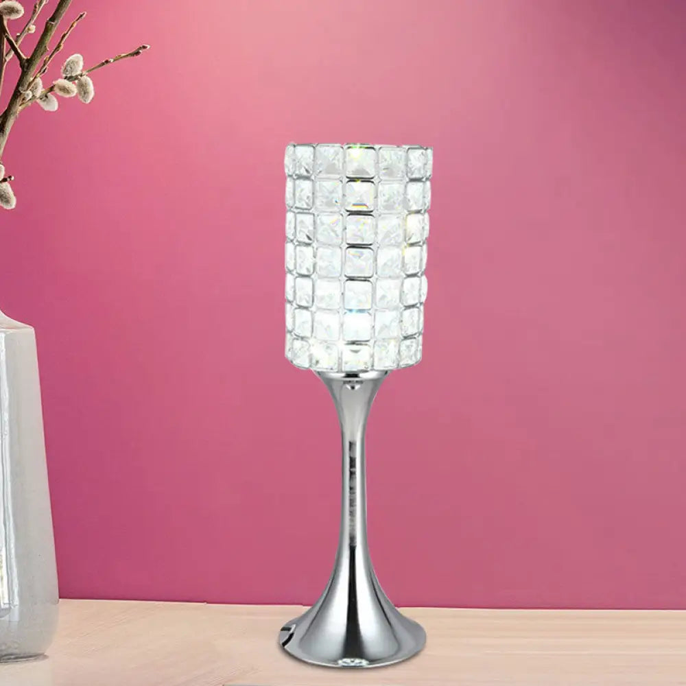 industrial style table lamps with exposed bulbs for loft apartmentsindustrial style table lamps with exposed bulbs for loft apartmentsChiara - Crystal Hand-Cut Crystal Cylinder Table Lamp Minimalist Study Room LED Desk Light in Chrome