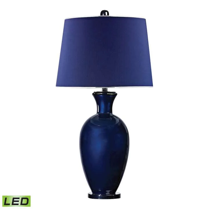 crystal table lamps with dazzling prisms for a glamorous effectcrystal table lamps with dazzling prisms for a glamorous effectHelensburugh Glass Table Lamp in Navy Blue - LED ELK Home