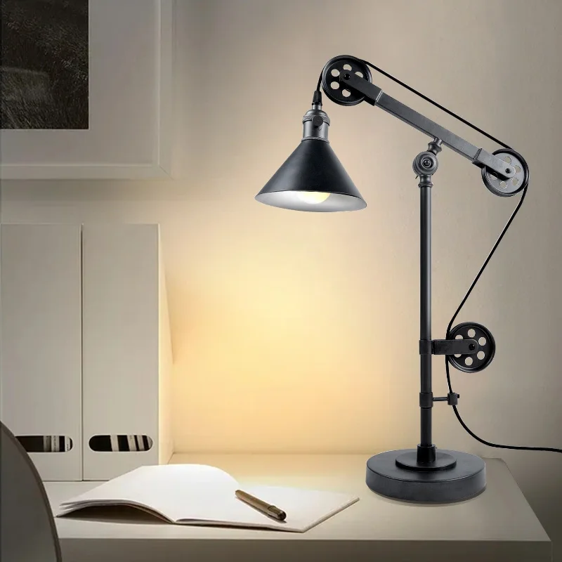 ceramic table lamps with hand painted designs for an artistic touchceramic table lamps with hand painted designs for an artistic touchIndustrial Table Lamp With Pulley System Adjustable Arm Desk Lamp