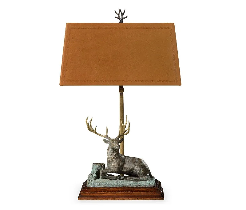 bohemian table lamps with colorful patterns for eclectic bedroomsbohemian table lamps with colorful patterns for eclectic bedroomsJonathan Charles Table Lamp Deer in Dark Bronze - Right
