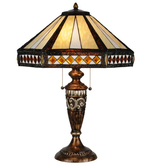 rustic farmhouse table lamps for cozy kitchensrustic farmhouse table lamps for cozy kitchensMeyda Lighting 139416 26.5"H Diamond Band Mission Table Lamp rustic farmhouse table lamps for cozy kitchensrustic farmhouse table lamps for cozy kitchensMeyda Lighting 139416 26.5"H Diamond Band Mission Table Lamp