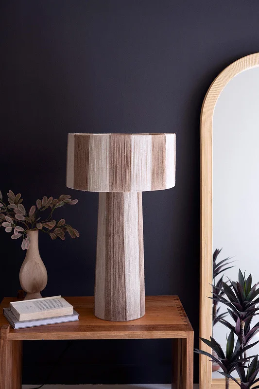gothic style table lamps with dark finishes for a mysterious lookgothic style table lamps with dark finishes for a mysterious lookNatural And Khaki Jute Table Lamp With Shade By Kalalou