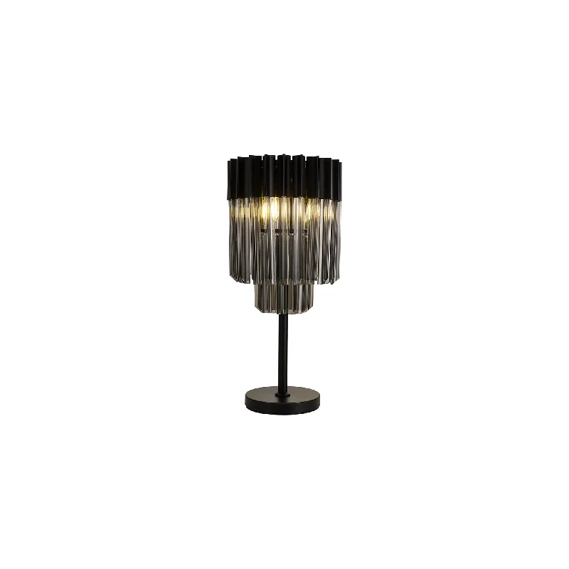 metal table lamps with a matte black finish for a sleek appearancemetal table lamps with a matte black finish for a sleek appearanceNelson Lighting NL90089 Vienna 3 Light Table Lamp Matt Black Smoked metal table lamps with a matte black finish for a sleek appearancemetal table lamps with a matte black finish for a sleek appearanceNelson Lighting NL90089 Vienna 3 Light Table Lamp Matt Black Smoked