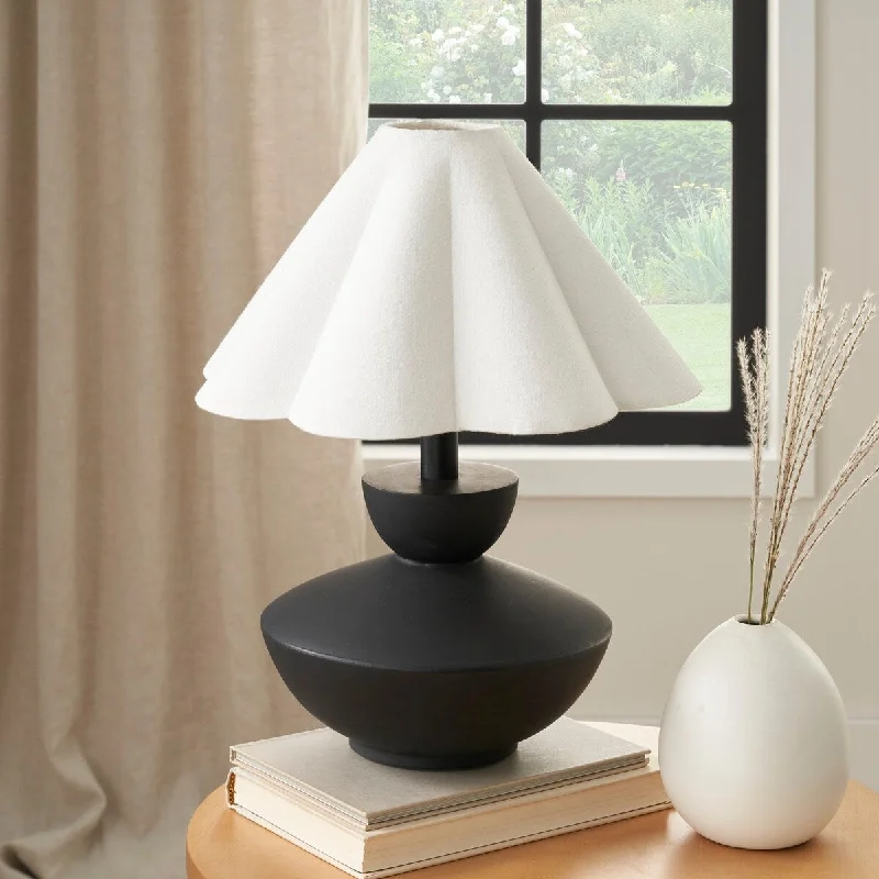 victorian style table lamps with ornate details for traditional homesvictorian style table lamps with ornate details for traditional homesNourison 18" Black Wooden Table Lamp with Fluted Shade
