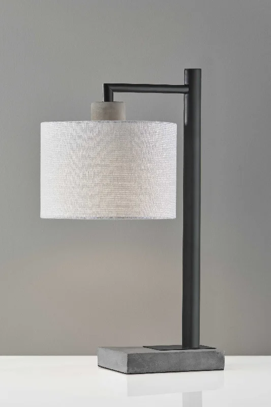 leather table lamps with a distressed texture for a rugged charmleather table lamps with a distressed texture for a rugged charmPetite Black Metal Table Lamp By Homeroots