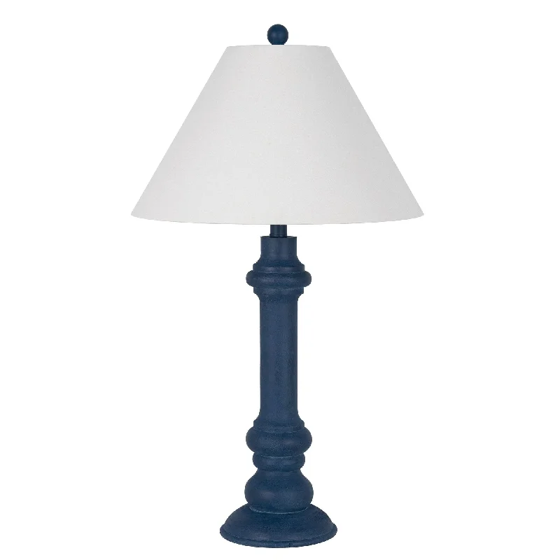 fabric table lamps with a linen shade for a relaxed and breathable lookfabric table lamps with a linen shade for a relaxed and breathable lookPolyresin 30" Table Lamp with Linen Shade, Navy (Set of 2)