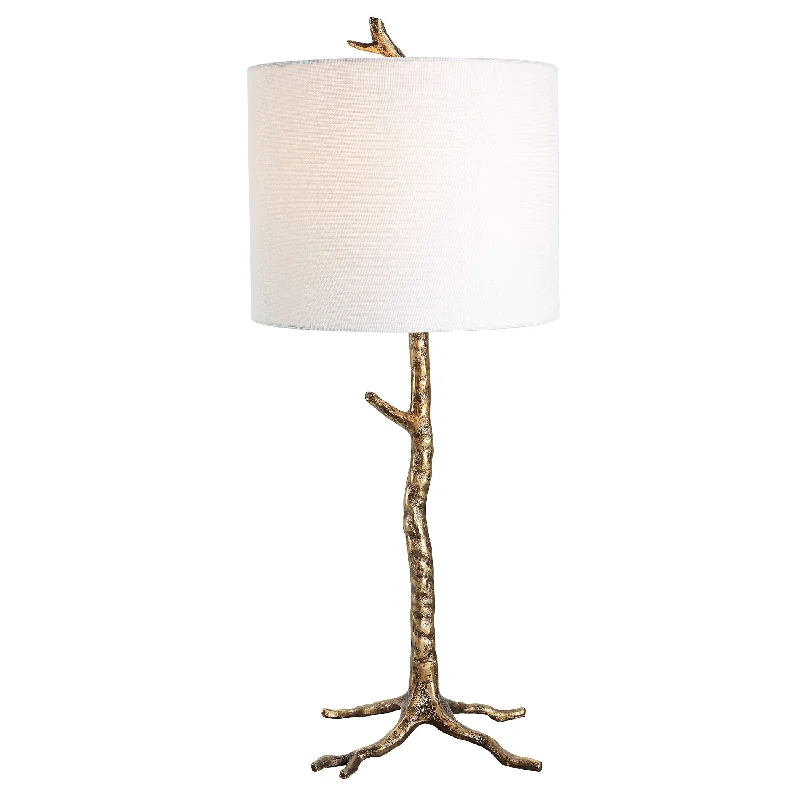 fabric table lamps with a linen shade for a relaxed and breathable lookfabric table lamps with a linen shade for a relaxed and breathable lookRustic Table Lamp with Gold Finish - 12"D x 12"W x 29.5"H