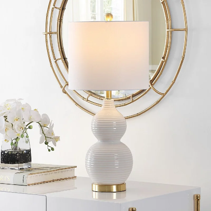 ceramic table lamps with hand painted designs for an artistic touchceramic table lamps with hand painted designs for an artistic touchSafavieh Emery Table Lamp - Ivory