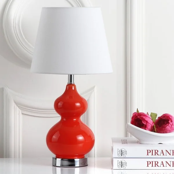 asian inspired table lamps with bamboo accents for a zen atmosphereasian inspired table lamps with bamboo accents for a zen atmosphereSafavieh Eva Double Mini Table Lamp - Orange