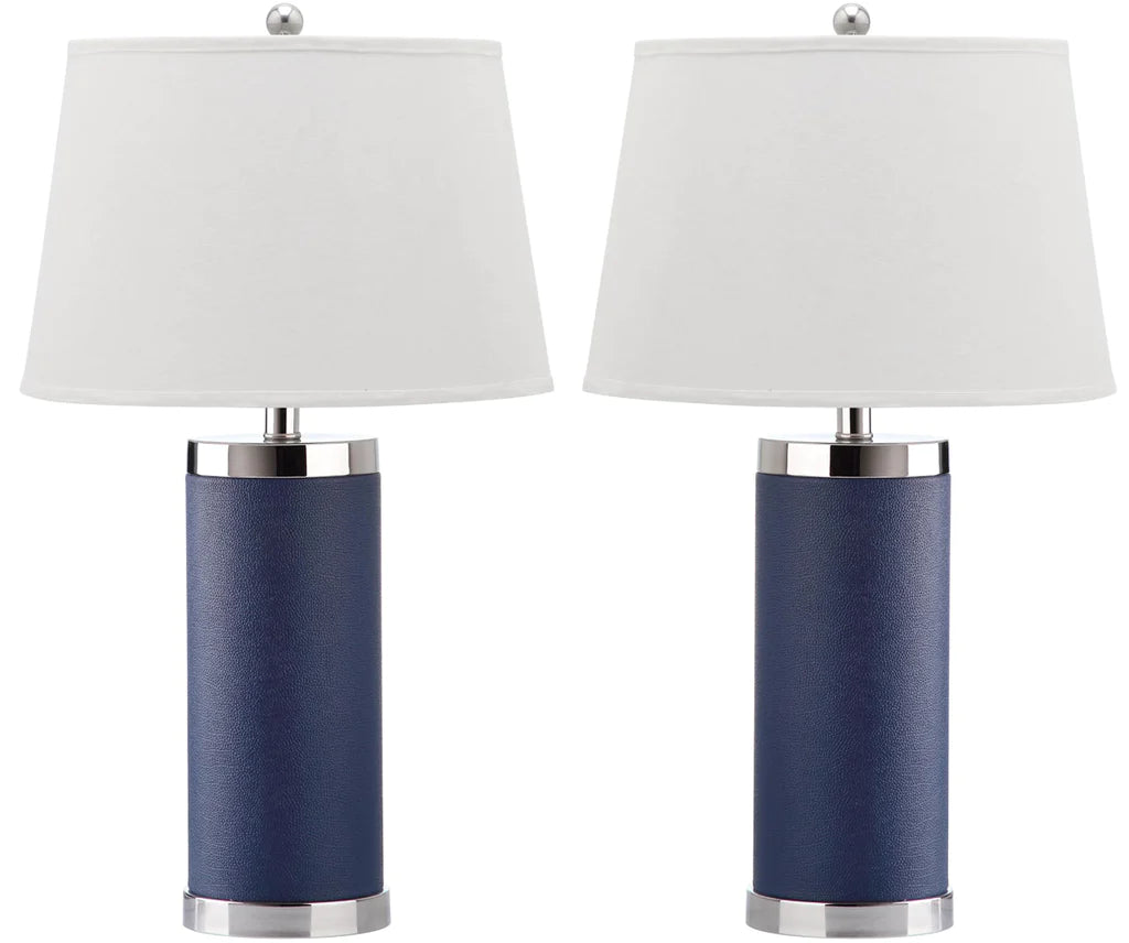 ceramic table lamps with hand painted designs for an artistic touchceramic table lamps with hand painted designs for an artistic touchSafavieh Leather 25-Inch H Column Table Lamp Set Of 2 - Navy