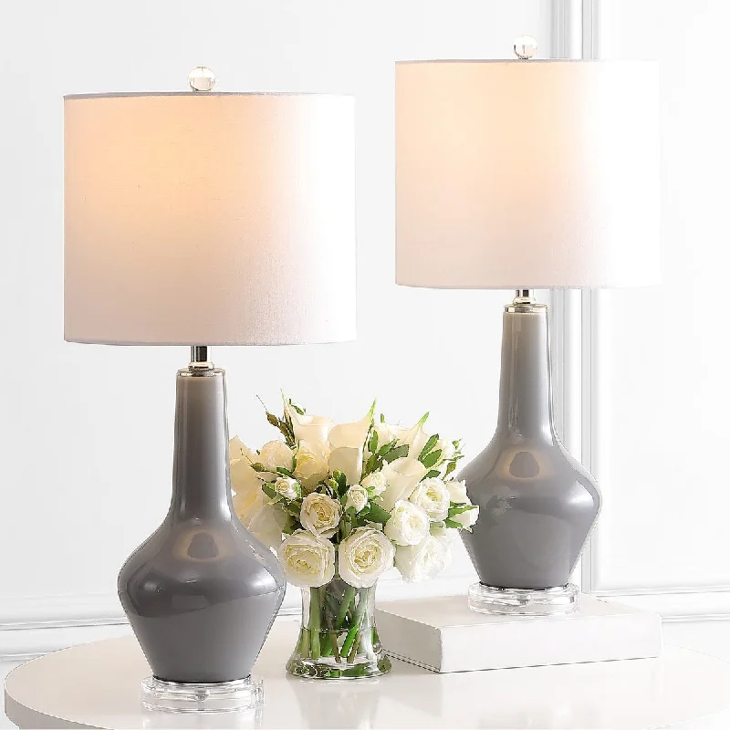 art deco table lamps with geometric shapes for a retro touchart deco table lamps with geometric shapes for a retro touchSAFAVIEH Lighting Bozhanka 24" Table Lamp - 11"x11"x24" - 11Wx11Dx24H