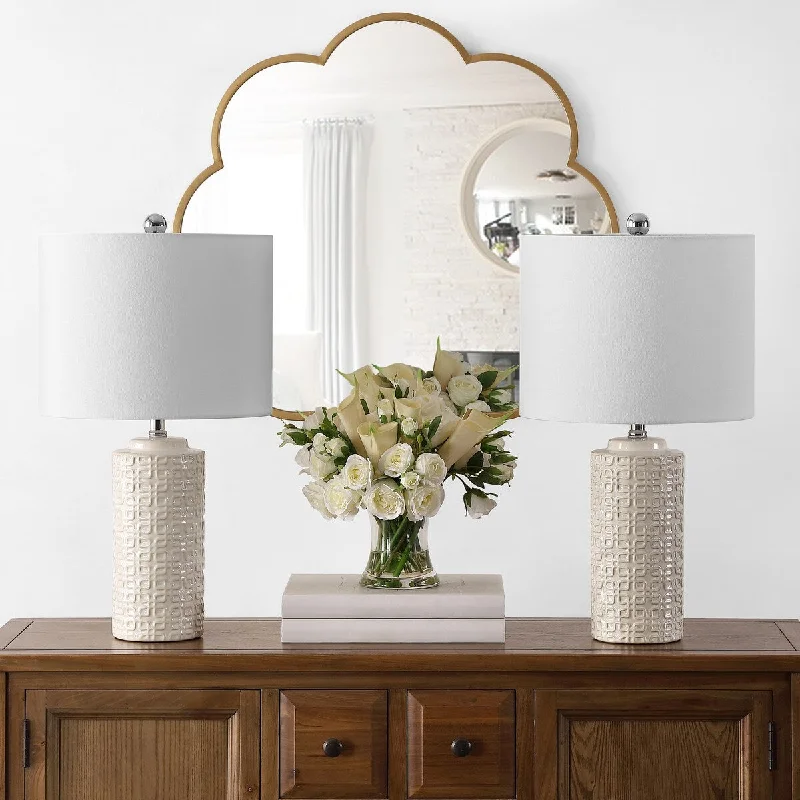 modern minimalist table lamps for contemporary living roomsmodern minimalist table lamps for contemporary living roomsSAFAVIEH Lighting Ombline 24-inch Ceramic Table Lamp (Set of 2) - 13Wx13Dx24H