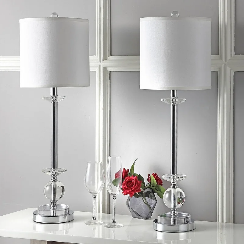 wooden table lamps with natural grain for a warm and organic feelwooden table lamps with natural grain for a warm and organic feelSafavieh Marla 31-Inch H Crystal Candlestick Lamp Set Of 2 - Clear