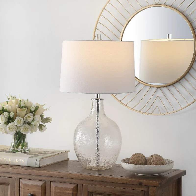 industrial style table lamps with exposed bulbs for loft apartmentsindustrial style table lamps with exposed bulbs for loft apartmentsSafavieh Nadine Glass Table Lamp - Clear