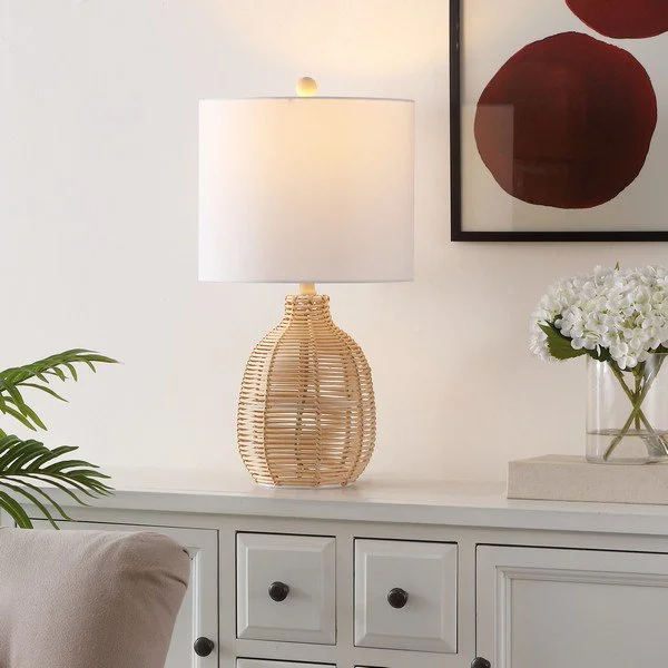 art deco table lamps with geometric shapes for a retro touchart deco table lamps with geometric shapes for a retro touchSafavieh Oroya, 23 Inch, Light Natural, Rattan Table Lamp - Light Natural