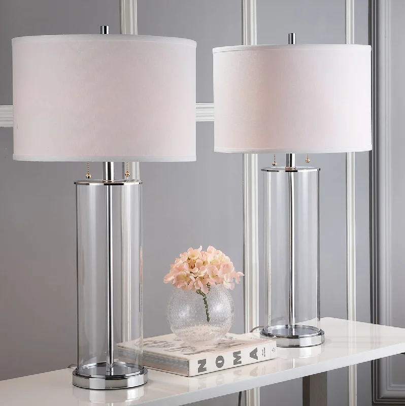 gothic style table lamps with dark finishes for a mysterious lookgothic style table lamps with dark finishes for a mysterious lookSafavieh Velma 31-Inch H Table Lamp Set Of 2 - Clear