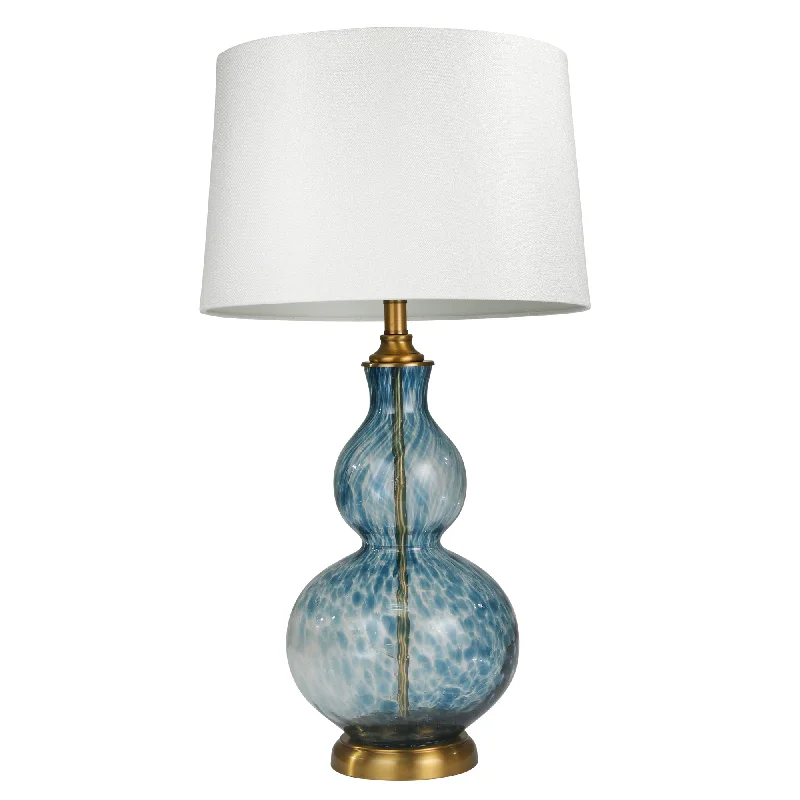 leather table lamps with a distressed texture for a rugged charmleather table lamps with a distressed texture for a rugged charmSagebrook Home Art Glass 30`` Table Lamp, Blue