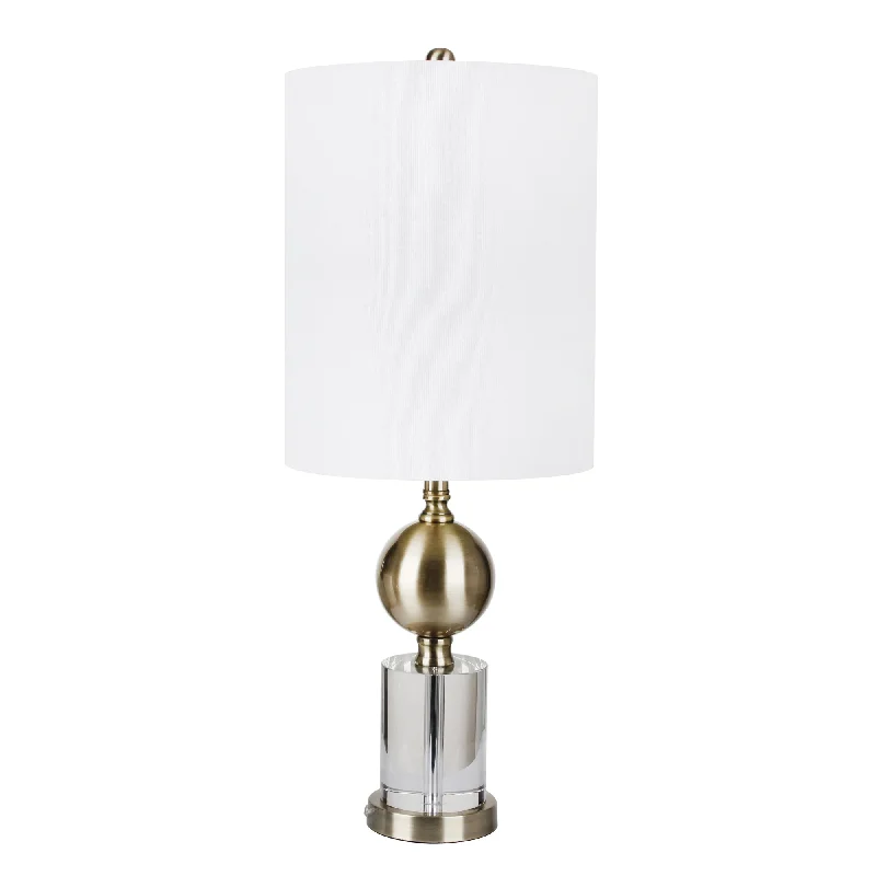 bohemian table lamps with colorful patterns for eclectic bedroomsbohemian table lamps with colorful patterns for eclectic bedroomsSagebrook Home Crystal/Metal 30`` Table Lamp, Clear/Gold