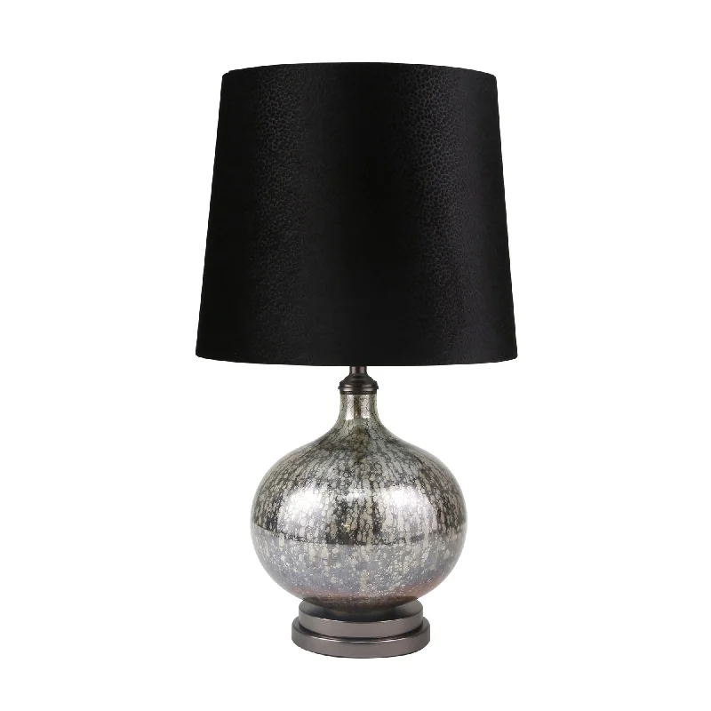metal table lamps with a matte black finish for a sleek appearancemetal table lamps with a matte black finish for a sleek appearanceSagebrook Home Glass 28`` Round Table Lamp, Gray